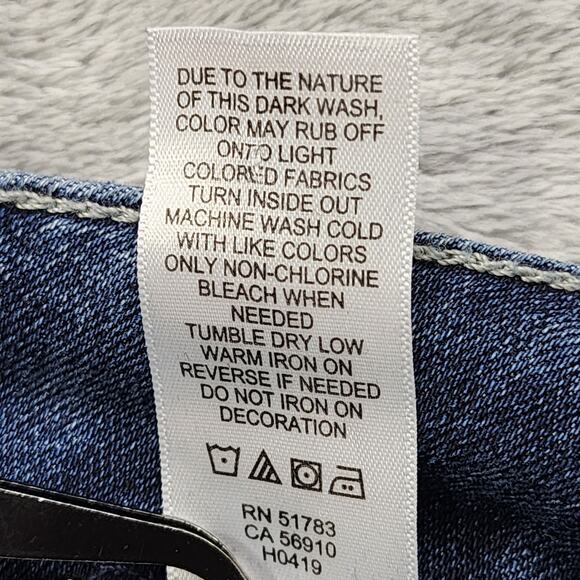 Maurices Jeans Womens 0 SHORT Blue Low Rise Slim Leg Flare Stretch Denim Casual - Picture 8 of 14